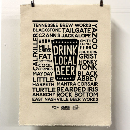 Drink Local Beer Screen Print Event with Hip Hues on April 23